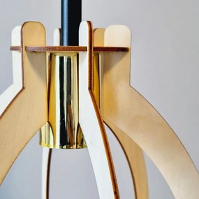 Lustră aplicată LANDO 1xE27/15W/230V fag