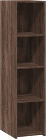 vidaXL Dulap înalt, stejar maro, 30x41x124 cm, lemn compozit