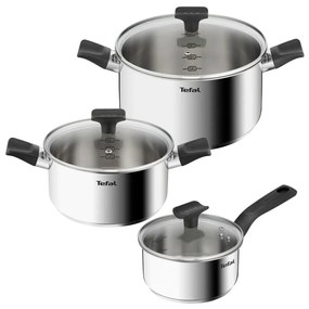 Set de vase pentru gătit 6 buc. din oțel inoxidabil Delicious B925S655 – Tefal