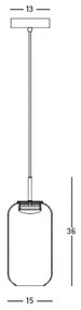 Pendul LED design decorativ Chloe I auriu