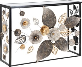 Consola Glam Dark, Mauro Ferretti, 111.8x41.9x80 cm, fier, multicolor