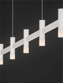 Lustra liniara cu 5 spoturi LED 3000K POETIC alb