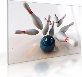 Tablou pe sticlă - Bowling (70x50 cm)