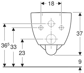 Vas wc suspendat alb rimfree Geberit Selnova