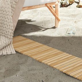 Outsunny Covor de Grădină din Lemn 120 x 38 cm | Cărare Arrotolabilă pentru Spații Exterioare | Covor Decorativ și Rezistent pentru Grădină, Plajă, Nunți sau Petreceri | Aosom Romania