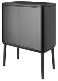 Coș de gunoi gri închis cu senzori de atingere din oțel 36 l Bo Touch Bin – Brabantia