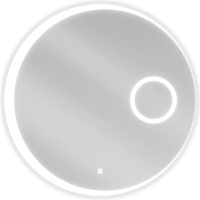 Mexen Ella oglindă de baie iluminată cu oglindă cosmetică, rotundă 70 cm, LED 6000K, anti-aburire - 9811-070-070-611-00