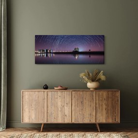 Tablou cu cerul nocturn și stele (120x50 cm)