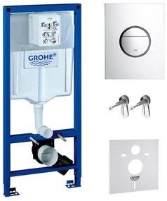 Set cadru încastrat Grohe Rapid SL 38539001, buton de spălare Grohe Nova 38765000