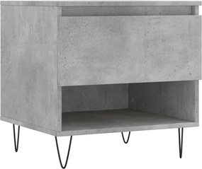 vidaXL Măsuță de cafea, gri beton, 50x46x50 cm, lemn prelucrat