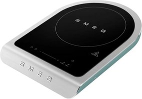 Plita cu inductie portabila Smeg PIC01EGMEU, 2100 W, Sticla ceramica, Verde smarald