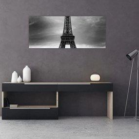 Tablou - Mașină roz în Paris (120x50 cm)