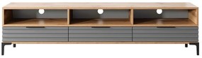 Dulap TV Ricko 3D  (stejar natural + gri). 1098751