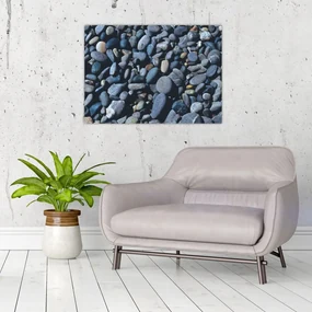 Tablou cu pietre pe plajă (70x50 cm), în 40 de alte dimensiuni noi