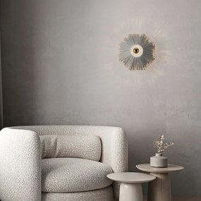 Aplica de perete cu design texturat ELVIO gri 30cm