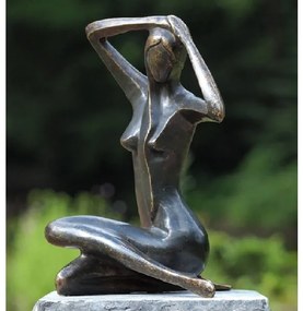 Statuie de bronz moderna Large Sitting Lady