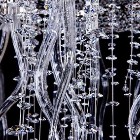 Lustra moderna Vision, Plafoniera eleganta Cristal Bohemia Exclusive ICICLE 01 – CH
