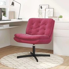 vidaXL Scaun Relaxant Rotativ cu pernă bordo 63 x 75 x 76 cm Catifea
