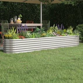 vidaXL Strat înălțat grădină 260x40x36 cm oțel vopsit electrostatic