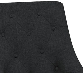 Scaun de birou pivotant, negru, material textil 1, Negru, Fara roata