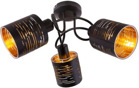 Globo Lighting Tunno lampă de tavan 3x15 W negru 15342-3D