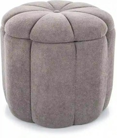 Taburet TUP, gri, stofa clasica, 45x45x40 cm