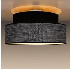 Plafonieră GRACE 1xE27/60W/230V negru/gri