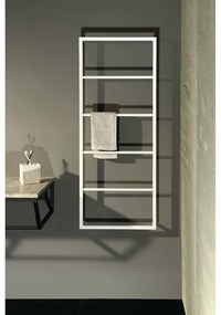 SAPHO Ska511 Ska suport pentru prosoape montat peperete 45 x 115 x 10 cm, alb mat