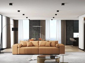 Canapea extensibilă dumonde cu ladă de depozitare si sezut confortabil din spuma high-density, Marbela Enjoy Mango XXL 295x100 cm