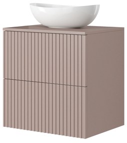 Dulap suspendat sub chiuvetă Nicole 60 cm - MDF roz antichizat