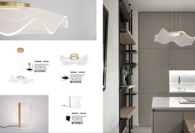 Lustra aplicata LED moderna cu design original deosebit SIDERNO