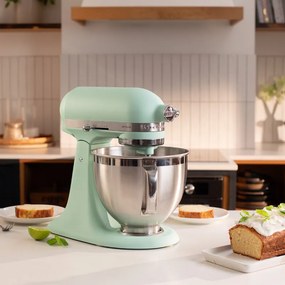 Mixer planetar KitchenAid Artisan Spearmint – Culoarea anului 2026, Model 5KSM195PSESD, 300 W, 4,7 l, Menta