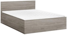 Pat dublu stejar trufa, SOFIA 180 x 200 cm Saltele: Fara saltea, Somiera pat: Cu lamele drepte