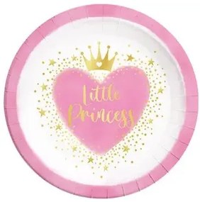 Prințese Little Princess Farfurie de hârtie 8 buc 23 cm FSC