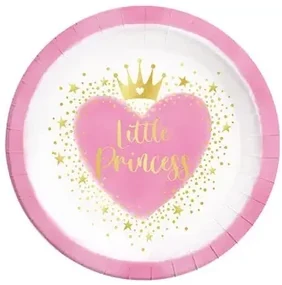 Prințese Little Princess Farfurie de hârtie 8 buc 23 cm FSC