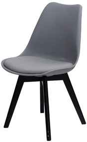 Scaun BALI MARK gri deschis cu perna de catifea