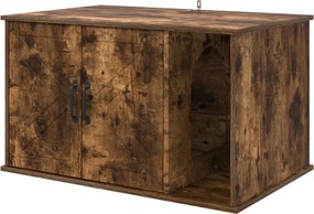 vidaXL Casa pentru pisici Stejar fumuriu 85 x 55 x 50 cm Lemn compozit