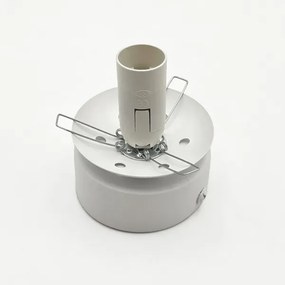 Plafonieră ELIAS 1xE14/5W/230V Ø 13 cm alb/bej fumuriu