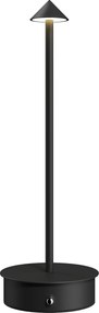 HOMCOM Lampă de Masă Reîncărcabilă cu USB, Lampă Fără Fir cu Temperatura Culorii Reglabilă 3000K/4500K/6500K, Control Tactil, Autonomie 4-8 Ore, Negru | Aosom Romania