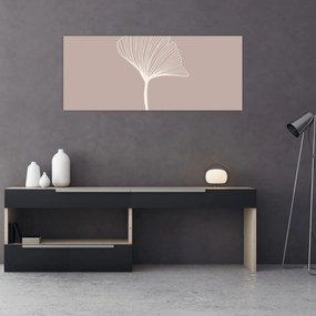 Tablou - Frunze bej N⁰5 (120x50 cm)