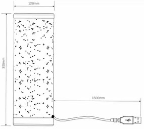 Lampă LED RGBW dimabilă de masă STELLA MINI LED/5W/5V + telecomandă