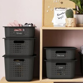 Coș de depozitare SmartStore Modern, gri, 37 x 28x 10 cm, 37 x 28 x 10 cm