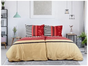 Lenjerie de pat din bumbac URBAN STRIPES bej Dimensiune lenjerie de pat: 70 x 90 cm | 140 x 200 cm