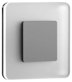 LDST SW-01-CB-BZ8 - LED lampă scară SWIFT 8xLED/1,2W/230V negru lucios