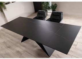 Masa de bucaterie Westin II 160 x 90 cm, neagra