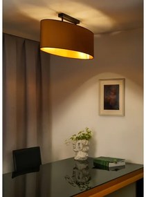 Lustră aplicată Duolla OVAL VEGAN 2xE27/15W/230V maro