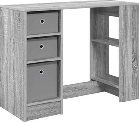 vidaXL Birou cu sertar Gri Sonoma 100 x 40 x 75 cm Lemn compozit