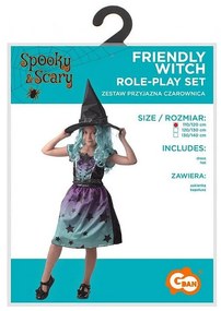 Vrăjitoare Friendly costum 130/140 cm