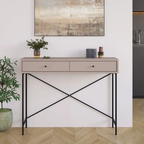 Masă consolă gri/bej 35x110 cm Titan – Marckeric