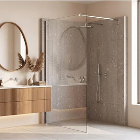 Paravan de dus Rea Flexi 80 cm crom